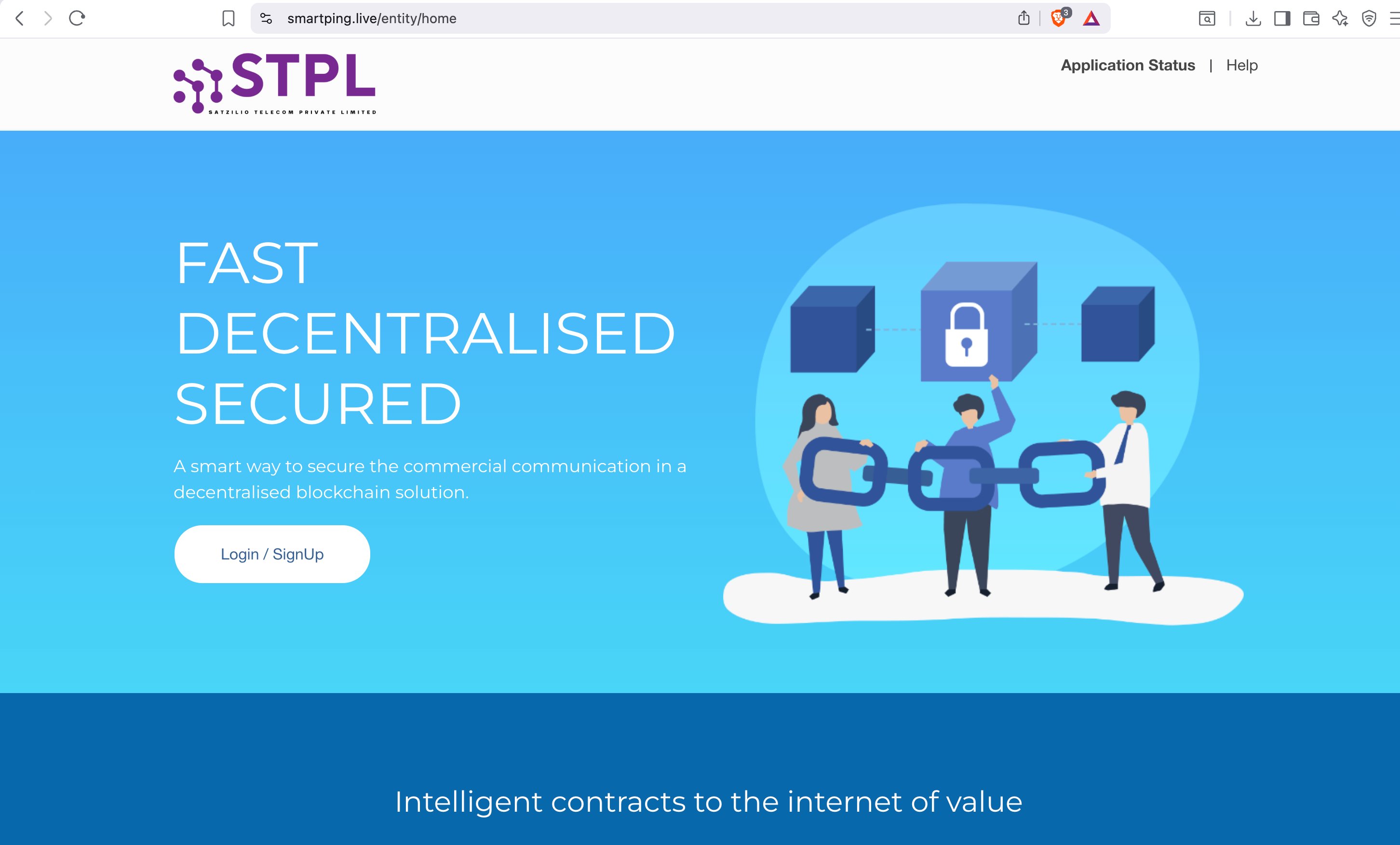 SmartPing DLT Home Page — smartping.live/entity/home