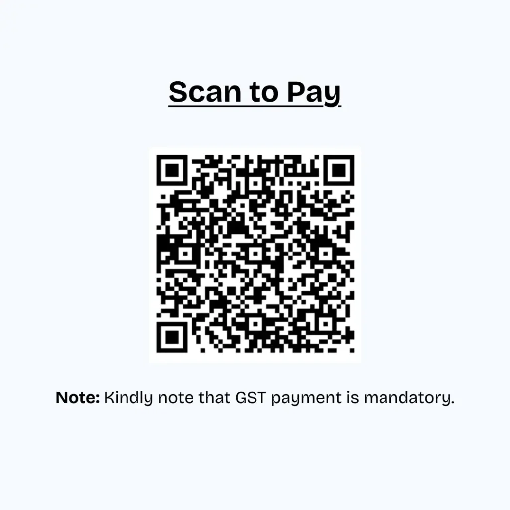 Nesark QR Code for secure online payment with GST compliance